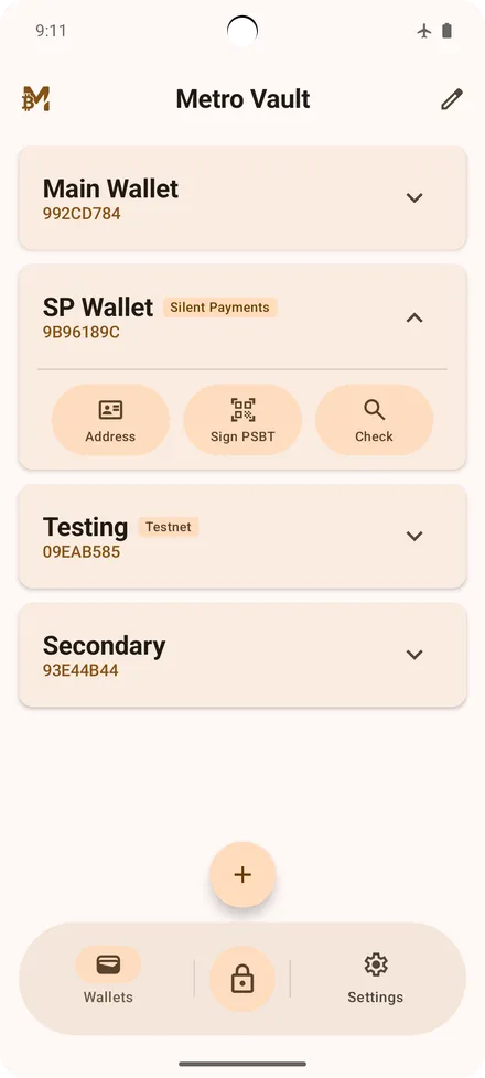 All your wallets in one vault